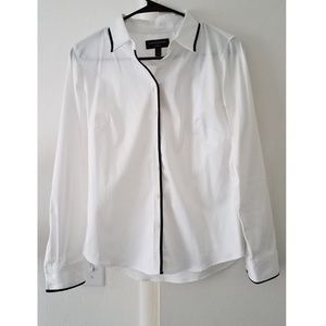 Banana Republic Tailored-Fit White Button-up